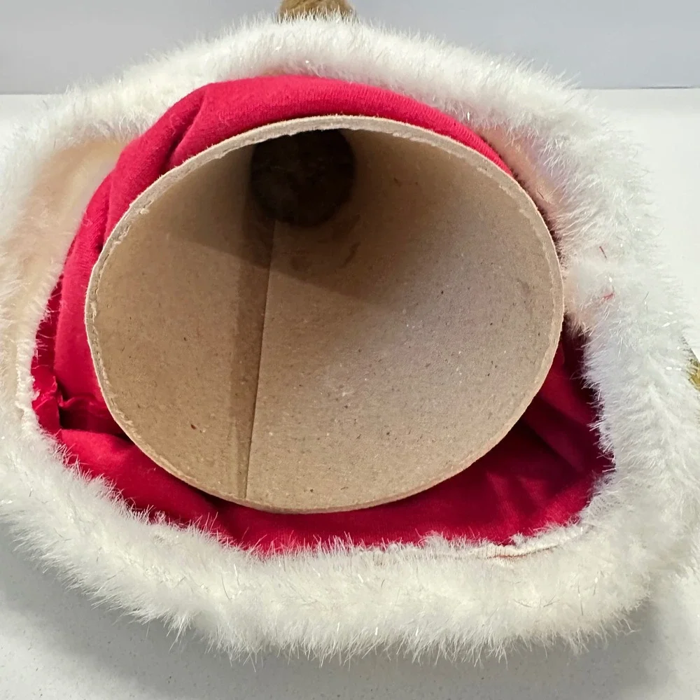 Vintage Boyds Bears Christmas Angel Bear‎ Tree Topper Red Velvet Stars Plush